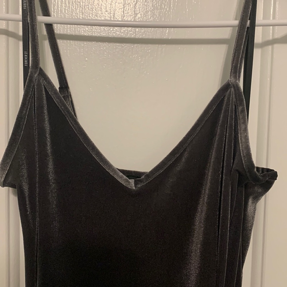 Forever 21 Velvet jumpsuit.